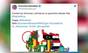 Críticas a la ministra de Exteriores por tuitear un mapa de África sin la República Saharaui: "Es un acto de cobardía"