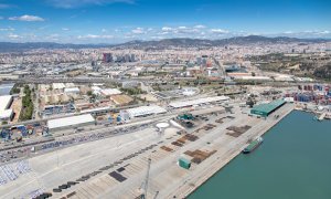 Una imatge del Port de Barcelona. PORT DE BARCELONA