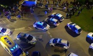 Despliegue policial en Premià de Mar