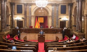 JxCat sube y casi empataría con ERC en las catalanas, según un sondeo de la Generalitat. EFE/Marta Pérez.