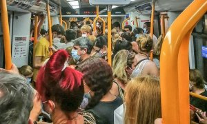 Aglomeraciones en el Metro de Madrid | EFE