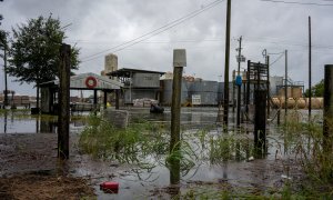 Imágenes de los destrozos provocados por el huracán Laura. REUTERS.