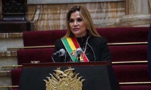 La autoproclamada presidenta de Bolivia, Jeanine Áñez. EFE/ Javier Mamani / Archivo