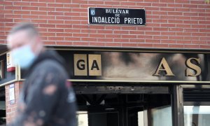 Placa del Bulevar Indalecio Prieto, en Madrid. Eduardo Parra / Europa Press