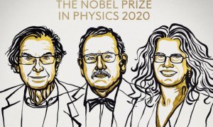 Nobel de Física para Roger Penrose, Reinhard Genzel y Andrea Ghez. / TWITTER - @NobelPrize