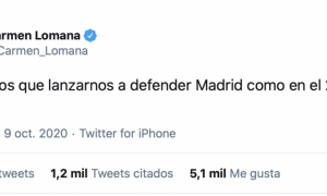 "Tendremos que lanzarnos a defender Madrid como en el 2 de Mayo":  Carmen Lomana la lía en Twitter
