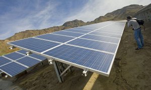 Una planta solar en Almería. EFE