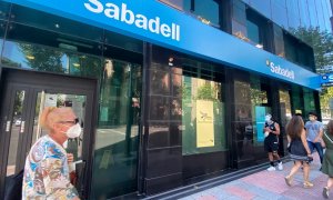 Una oficina del Banco Sabadell en Madrid. E.P./Eduardo Parra