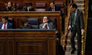 21-03-2018.- Imagen de archivo de Mariano Rajoy en una sesión de control al Gobierno en marzo del 2018.