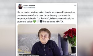 Una abuela se hace viral por su vídeo destrozando a un 'youtuber' y su monólogo sobre Extremadura