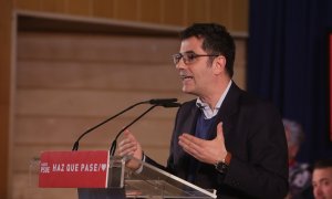 El secretario de la Presidencia del Gobierno, Félix Bolaños, interviene en un acto electoral del PSOE en Pinto, en abril de 2019. E.P./Ricardo Rubio