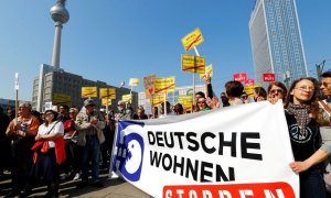 Imagen de archivo de una manifestación de la iniciativa Expropiar a Deutsche Wohnen y compañía.
