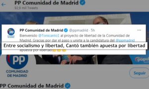 Toni Cantó ficha como independiente en el PP de Ayuso para las elecciones del 4M en Madrid