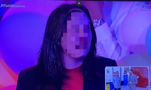 Momento de la joven que acude al programa de TVG donde su pareja quiere volver con ella.