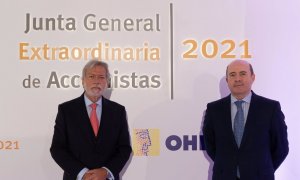 Luis Amodio, presidente de OHL, y José Antonio Fernández Gallar, consejero delegado.