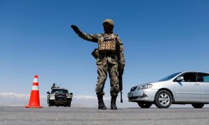 Soldado afgano en Kabul