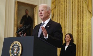 El presidente de EEUU, Joe Biden, y la vicepresidenta Kamala Harris.