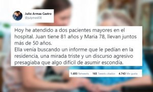 "Es una triste realidad cotidiana y verlo así tan cerca me ha destrozado": un emotiva reflexión en Twitter sobre la demencia se hace viral