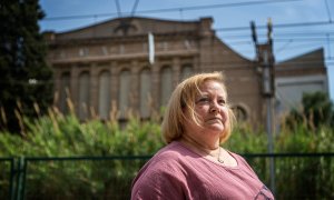 María García, viuda de Agustín Medina, fallecido en 2016 por culpa del amianto. - Montse Giralt