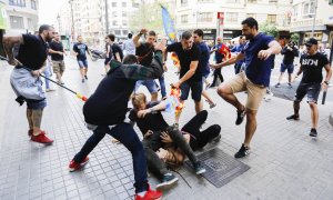 A todos los agresores que salen en la foto les esperan penas al menos de 3 años de prisión por los incidenes del 9 de octubre de 2017 en Valencia.