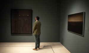 Presentación de la nueva exposición temporal 'Pintar la luz. Maestros catalanes de colección Carmen Thyssen' a 31 de mayo del 2021, en el Museo Thyssen, Málaga, Andalucía, España