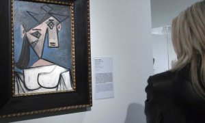 Fotografía archivo del 4 de enero de 2012 que muestra la obra del pintor malagueño Pablo Picasso "Cabeza de Mujer" (1939), en la Galería Nacional de Atenas (Grecia).