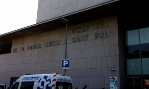 Imagen de la entrada del Hospital Sant Pau de Barcelona, en Catalunya. - Joana Garreta