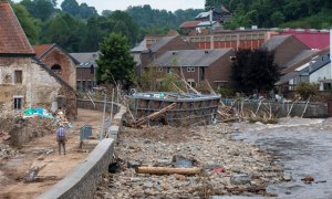 Destrozos en Limburgo (Bélgica) tras las inundaciones.