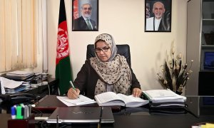 Anisa Rasooli, primera mujer afgana en llegar al Tribunal Supremo de su país, en 2018.