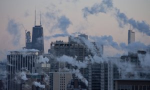 30/01/2019 Humo de las chimeneas en Chicago, EEUU