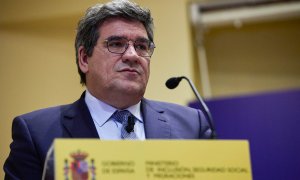 El ministro de Inclusión, Seguridad Social y Migraciones, José Luis Escrivá, presenta las líneas generales de los Presupuestos Generales del Estado para 2022 correspondientes a su cartera, a 14 de octubre de 2021.