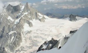 El Mont Blanc pierde altura un año más