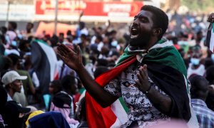 Protestas en Jartum contra el golpe de Estado en Sudán.