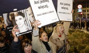 manifestación aborto polonia