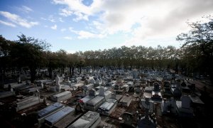 09/12/21. El cementerio de la Almudena en Madrid. Foto de archivo.