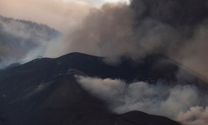 Imagen del volcán de La Palma el 7 de diciembre de 2021.