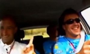 "Es el padre de Twitter": cachondeo con un vídeo falso de Fernando Alonso como ladrón de jamones, langostinos y cigalas