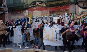 La manifestació d'aquest dissabte, 11 de desembre, contra el macrohotel del barri valencià de la Saïdia.
