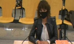 Gema Alcalá, esposa del comisario Villarejo, declarando como imputada en el juicio de 'Tándem'