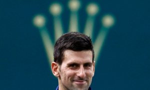 Imagen de archivo del tenista serbio Novak Djokovic.