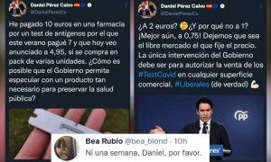 "Sois un meme para este país": los tuiteros cazan las contradicciones de un dirigente de Ciudadanos con los test de antígenos