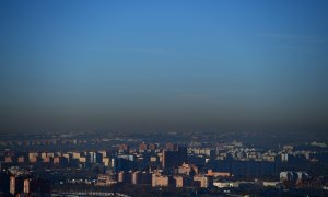 Imagen de archivo de la contaminación atmosférica en el cielo de Madrid