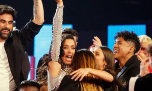 29/01/2022 La cantante Chanel celebra su victoria en el Benidorm Fest y pone rumbo a Eurovisión 2022
