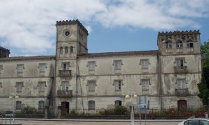 11/3/22 Fachada del colegio de los jesuitas que albergó el campo de concentración de Camposancos en A Guarda