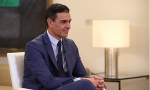 El presidente del Gobierno, Pedro Sánchez, durante la entrevista con La Sexta de este lunes.