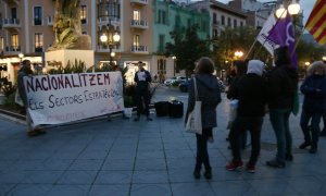 17/03/2022 - Una protesta d'aquesta setmana a Tarragona contra l'encariment del preu de la llum.