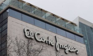 El logo de El Corte Inglés en uno de sus establecimientos en Madrid. EFE