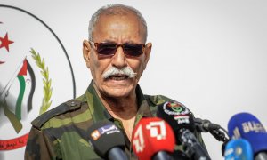 El líder del Frente Polisario, Brahim Ghali. Archivo.