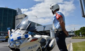 08/04/2022. Un agente Policía de Seguridad Pública (PSP) de Portugal.