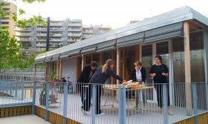 27/04/2022 - La casa TO, el prototip de casa sostenible que s'ha instal·lat al campus Diagonal-Besòs de la UPC.